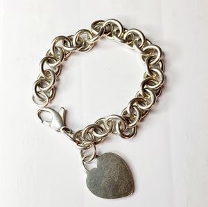 Tiffany Heart Tag Charm Bracelet
